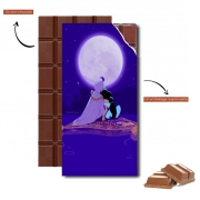 Tablette de chocolat personnalisé Aladdin x Jasmine Rêve bleu One Love One Life