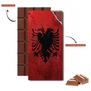 Tablette de chocolat personnalisé Albanie Painting Flag