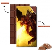 Tablette de chocolat personnalisé Aldouin Fire A dragon is born