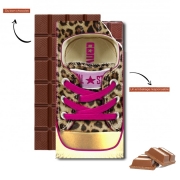Tablette de chocolat personnalisé All Star leopard