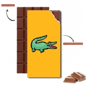 Tablette de chocolat personnalisé alligator crocodile