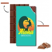 Tablette de chocolat personnalisé Aloha Surfer lifestyle