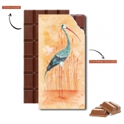 Tablette de chocolat personnalisé An Exotic Crane