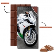 Tablette de chocolat personnalisé aprilia moto wallpaper art