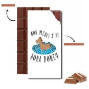 Tablette de chocolat personnalisé Aqua Ponney