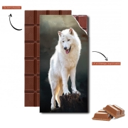 Tablette de chocolat personnalisé Arctic wolf