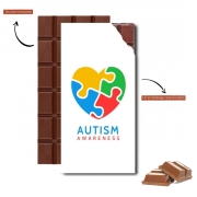 Tablette de chocolat personnalisé Autisme Awareness