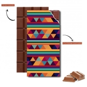 Tablette de chocolat personnalisé Aztec Pattern Pastel