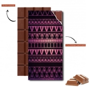 Tablette de chocolat personnalisé Aztec Violet