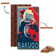 Tablette de chocolat personnalisé Bakugo Katsuki propaganda art
