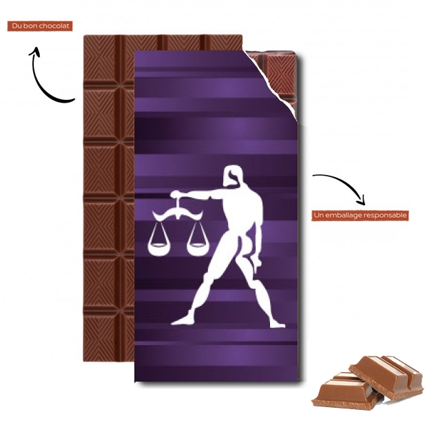 Tablette de chocolat personnalisé Balance - Signe du Zodiaque