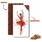 Tablette de chocolat personnalisé Ballerina Ballet Dancer