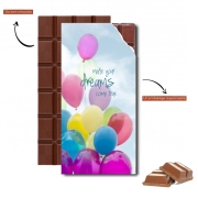 Tablette de chocolat personnalisé balloon dreams