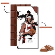 Tablette de chocolat personnalisé Basketball Stars: Lebron James