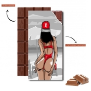 Tablette de chocolat personnalisé Beach Girl Sunset 