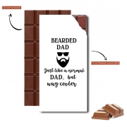 Tablette de chocolat personnalisé Bearded Dad Just like a normal dad but Cooler