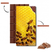 Tablette de chocolat personnalisé Abeille dans la ruche Miel