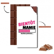 Tablette de chocolat personnalisé Bientôt Mamie Cadeau annonce naissance