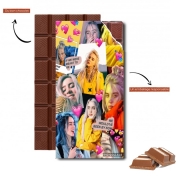 Tablette de chocolat personnalisé billie eilish collage