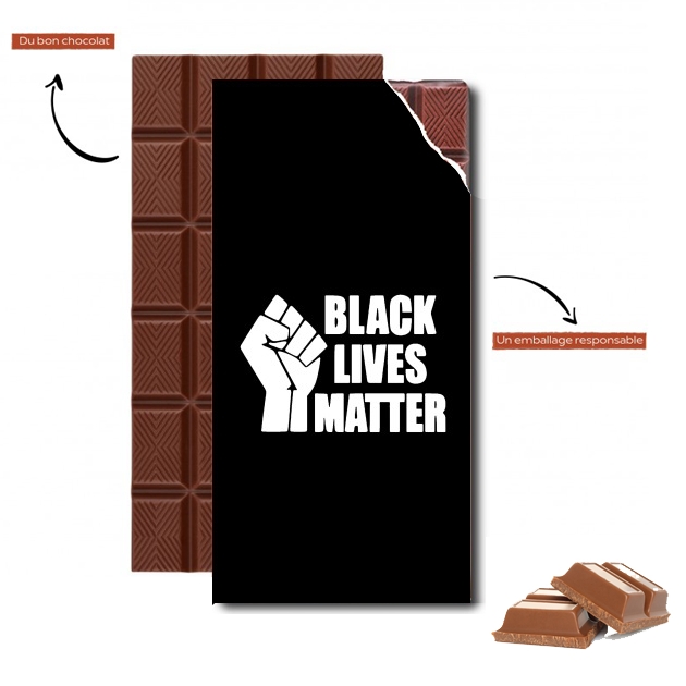 Tablette de chocolat personnalisé Black Lives Matter