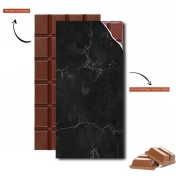 Tablette de chocolat personnalisé Black Marble