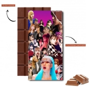 Tablette de chocolat personnalisé Blackpink Lisa Collage