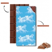 Tablette de chocolat personnalisé Blue Clouds
