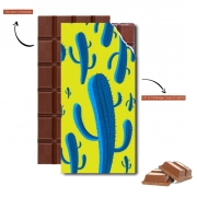 Tablette de chocolat personnalisé Blue Kaktus