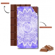 Tablette de chocolat personnalisé Bohemian Flower Mandala in purple