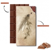 Tablette de chocolat personnalisé Boho Feather