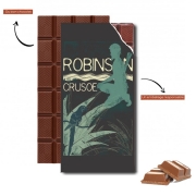 Tablette de chocolat personnalisé Book Collection: Robinson Crusoe