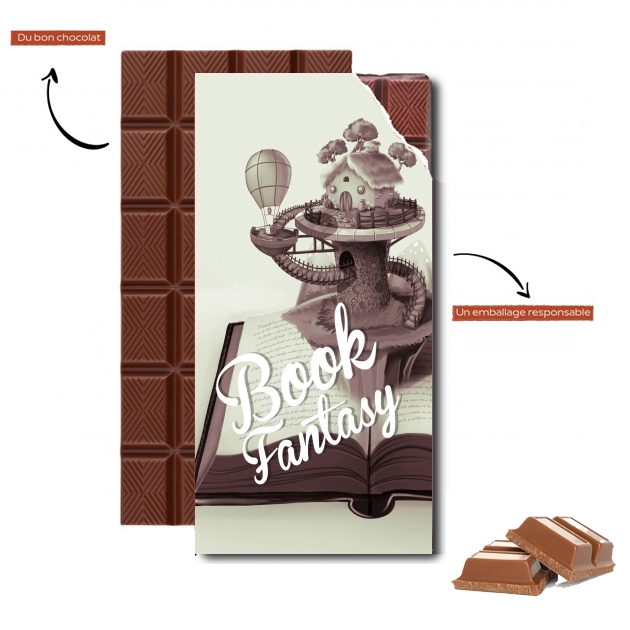Tablette de chocolat personnalisé BOOK FANTASY