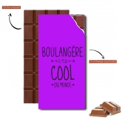 Tablette de chocolat personnalisé Boulangère la plus cool
