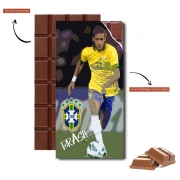Tablette de chocolat personnalisé Brazil Foot 2014