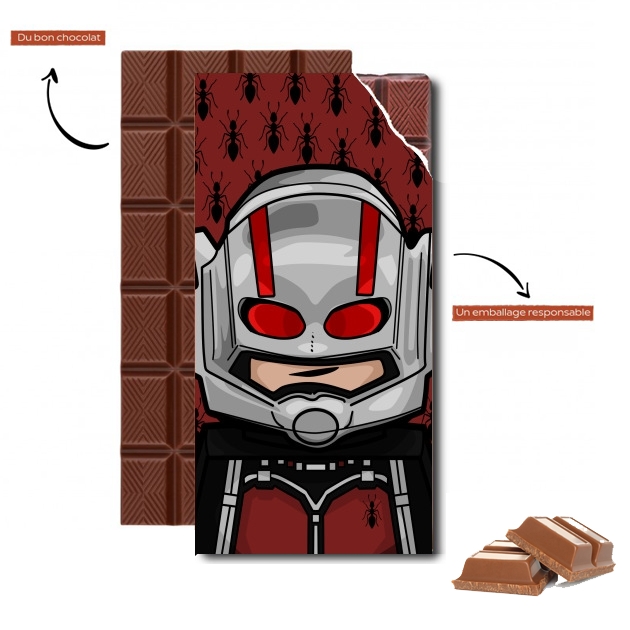 Tablette de chocolat personnalisé Bricks AntMan