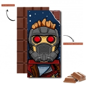 Tablette de chocolat personnalisé Bricks Star Lord