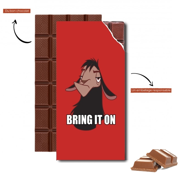 Tablette de chocolat personnalisé Bring it on Emperor Kuzco