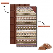 Tablette de chocolat personnalisé Aztec bandana Marron