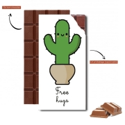 Tablette de chocolat personnalisé Cactus Free Hugs