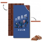 Tablette de chocolat personnalisé Captain America - Thor Hammer