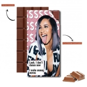 Tablette de chocolat personnalisé Cardie B Money Moves Music RAP