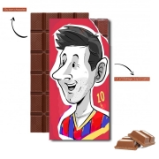 Tablette de chocolat personnalisé cartoonmessi