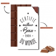 Tablette de chocolat personnalisé Certifié meilleur beau papa