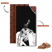 Tablette de chocolat personnalisé chainsaw man black and white