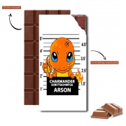 Tablette de chocolat personnalisé Charmander Jail