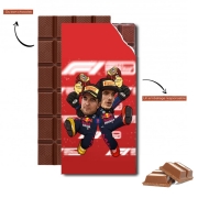 Tablette de chocolat personnalisé Checo Perez And Max Verstappen