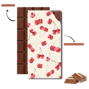 Tablette de chocolat personnalisé Cherry Pattern
