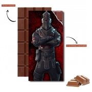 Tablette de chocolat personnalisé Chevalier Noir Fortnite