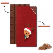 Tablette de chocolat personnalisé Christmas cookie
