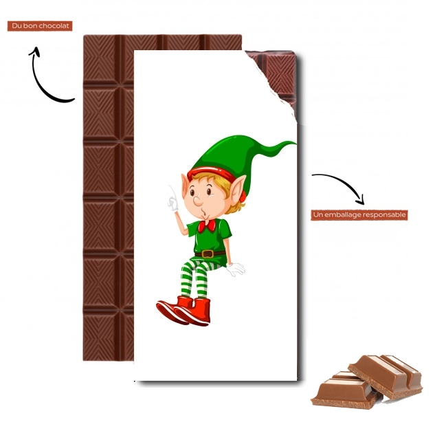 Tablette de chocolat personnalisé Christmas Elfe